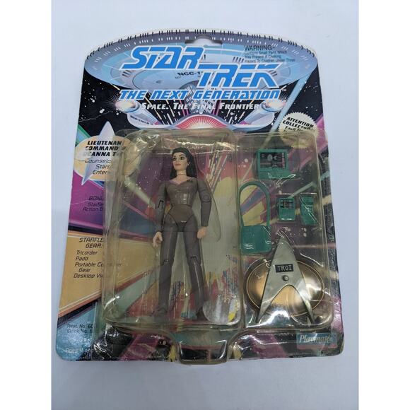 Star Trek TNG- Lt Commander Deanna Trio Action Figure - Playmates - Picture 1 of 4